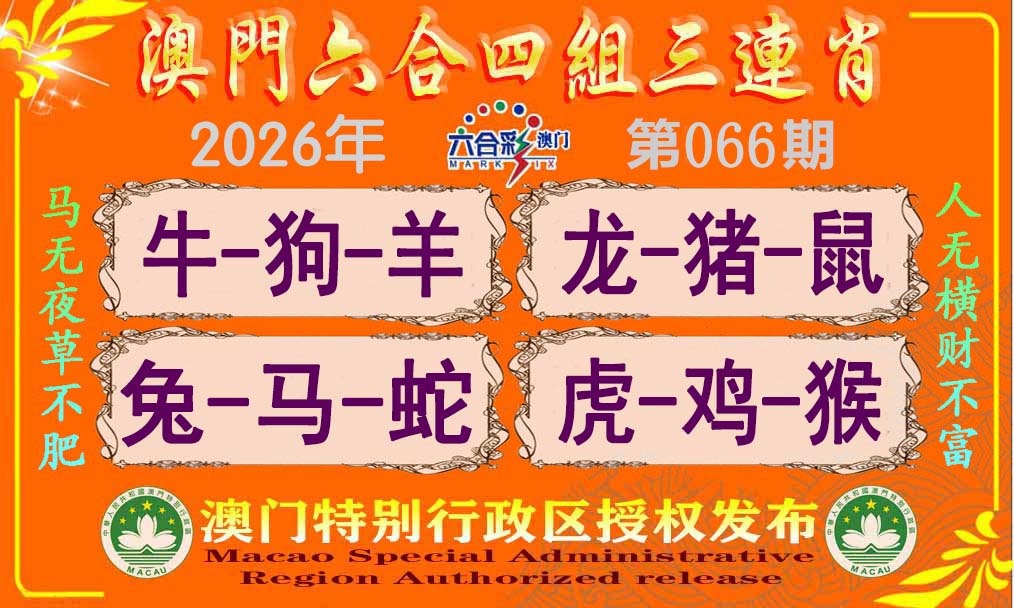 066期六合四组三连肖[图]