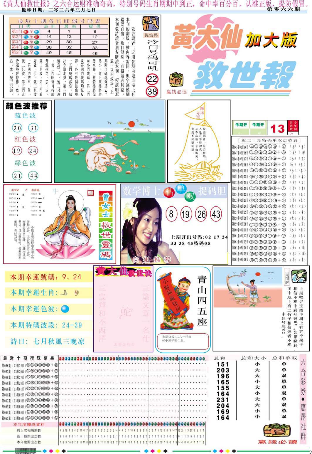 066期黄大仙救世A加大版[图]