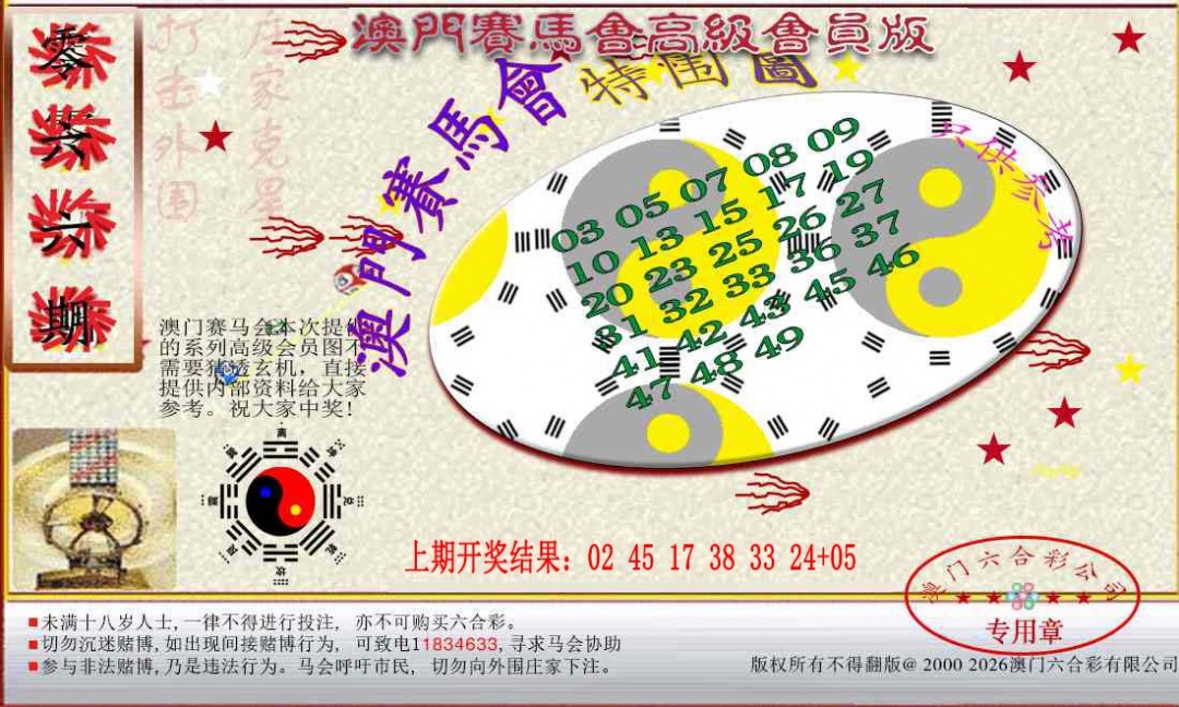 066期赛马会高级特围图[图]