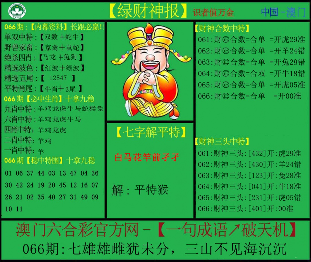 066期绿财神[图]