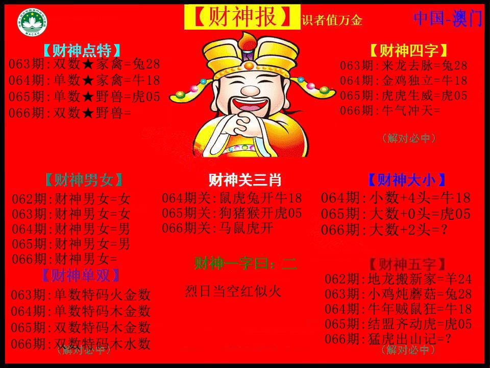 066期红财神[图]