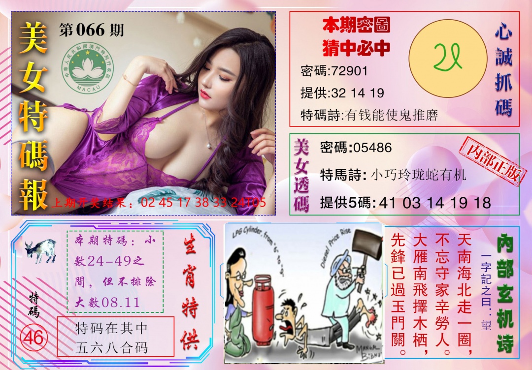 066期美女特码报[图]