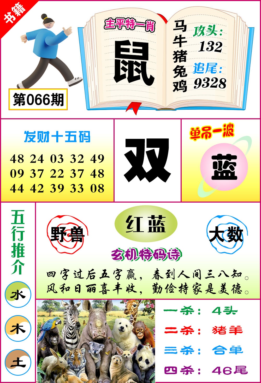 066期澳门钻石十五码[图]