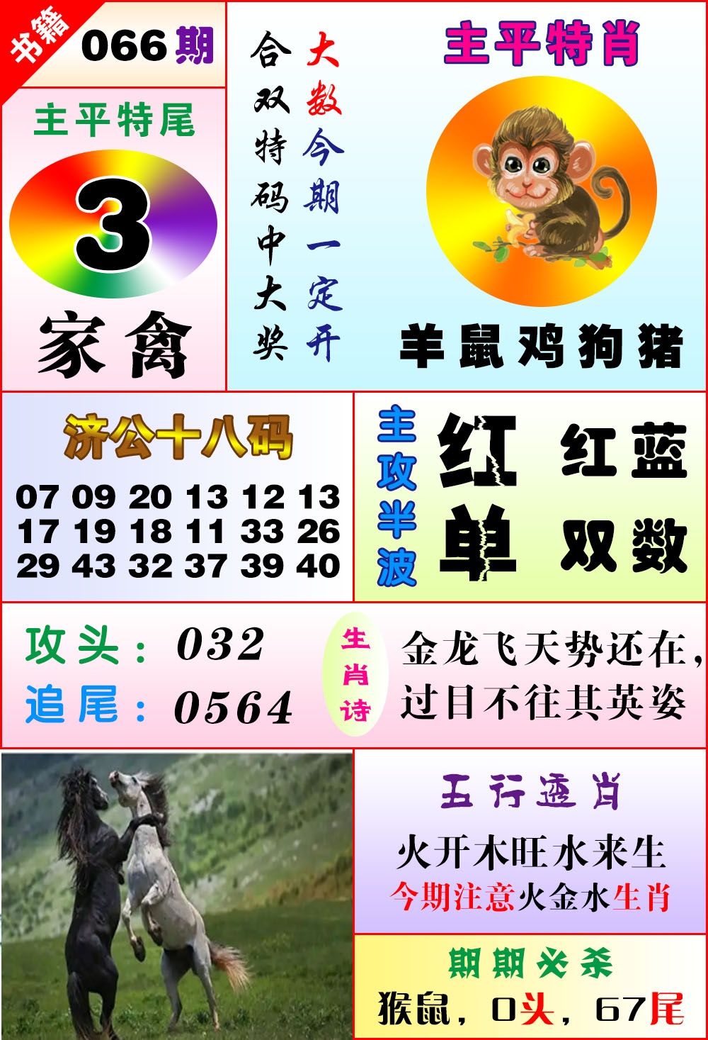 066期澳门狗头铡[图]