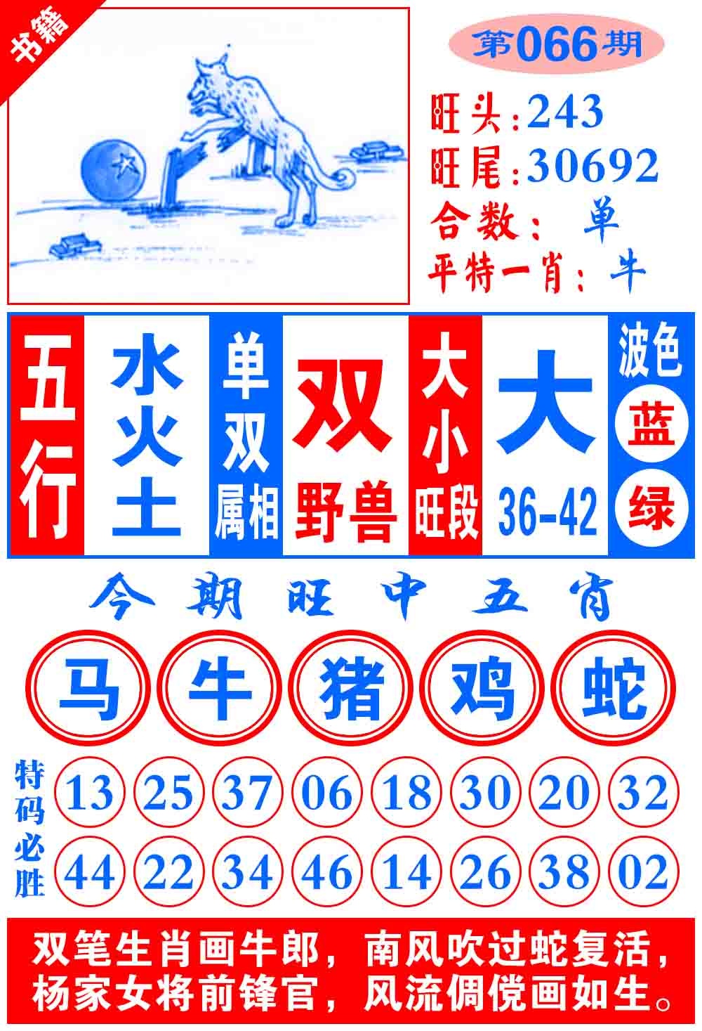 066期澳门全集心水[图]