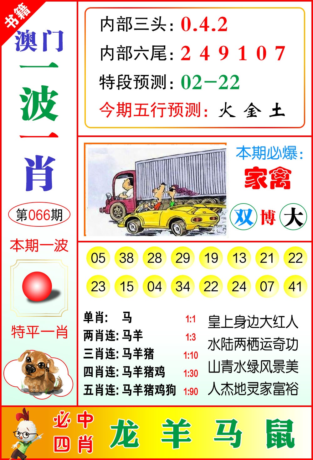 066期澳门一波一肖[图]
