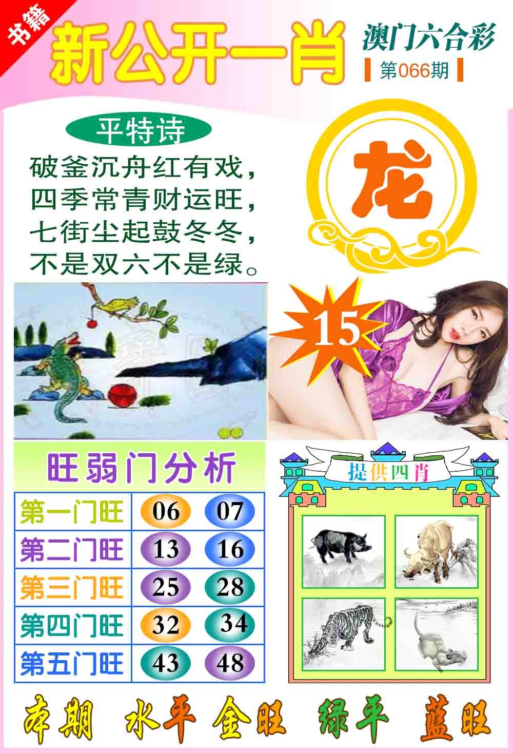 066期新公开一肖[图]