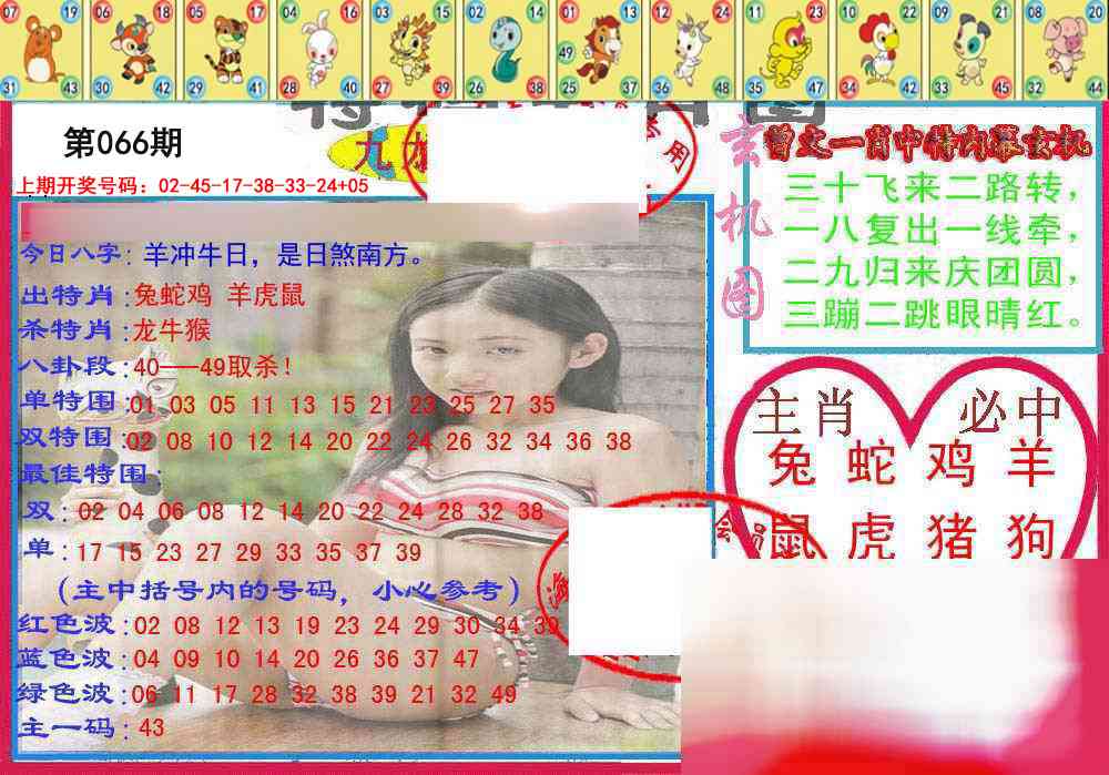 066期特码生肖图[图]
