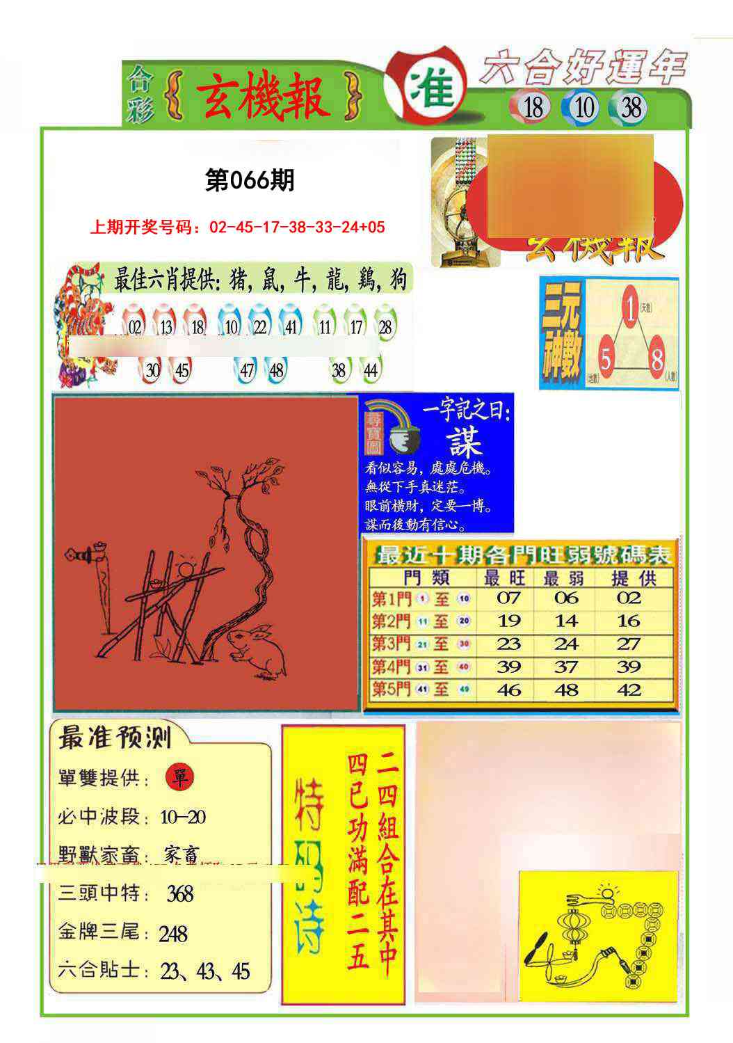 066期九龍玄机报(推荐)[图]