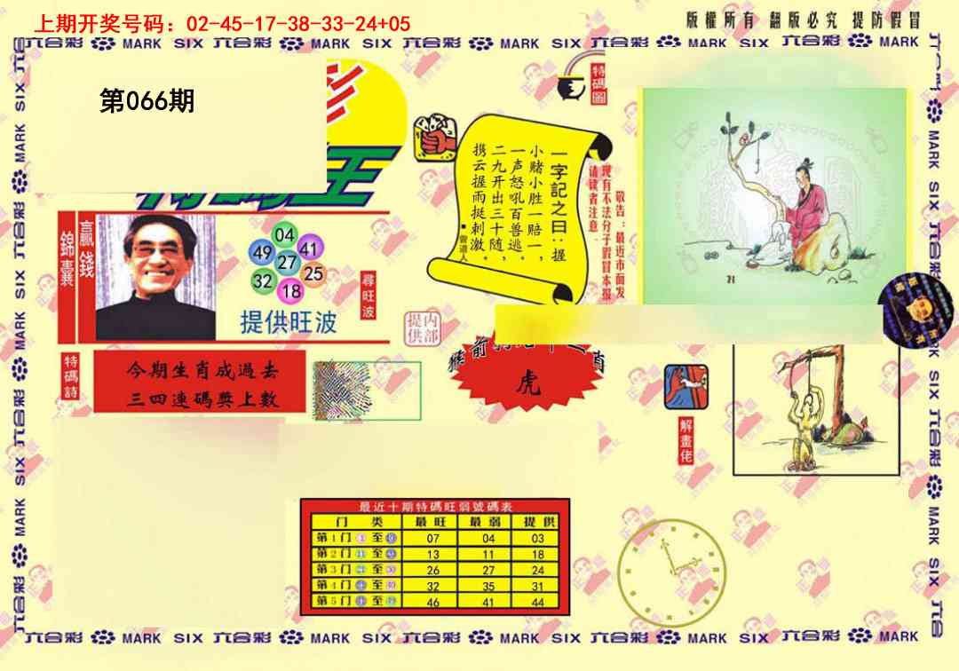 066期心水特码(信封)[图]