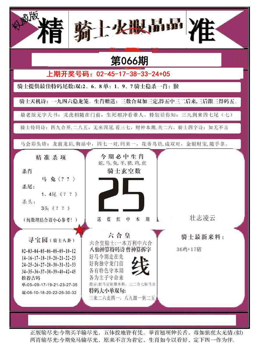 066期骑士火眼晶晶B[图]