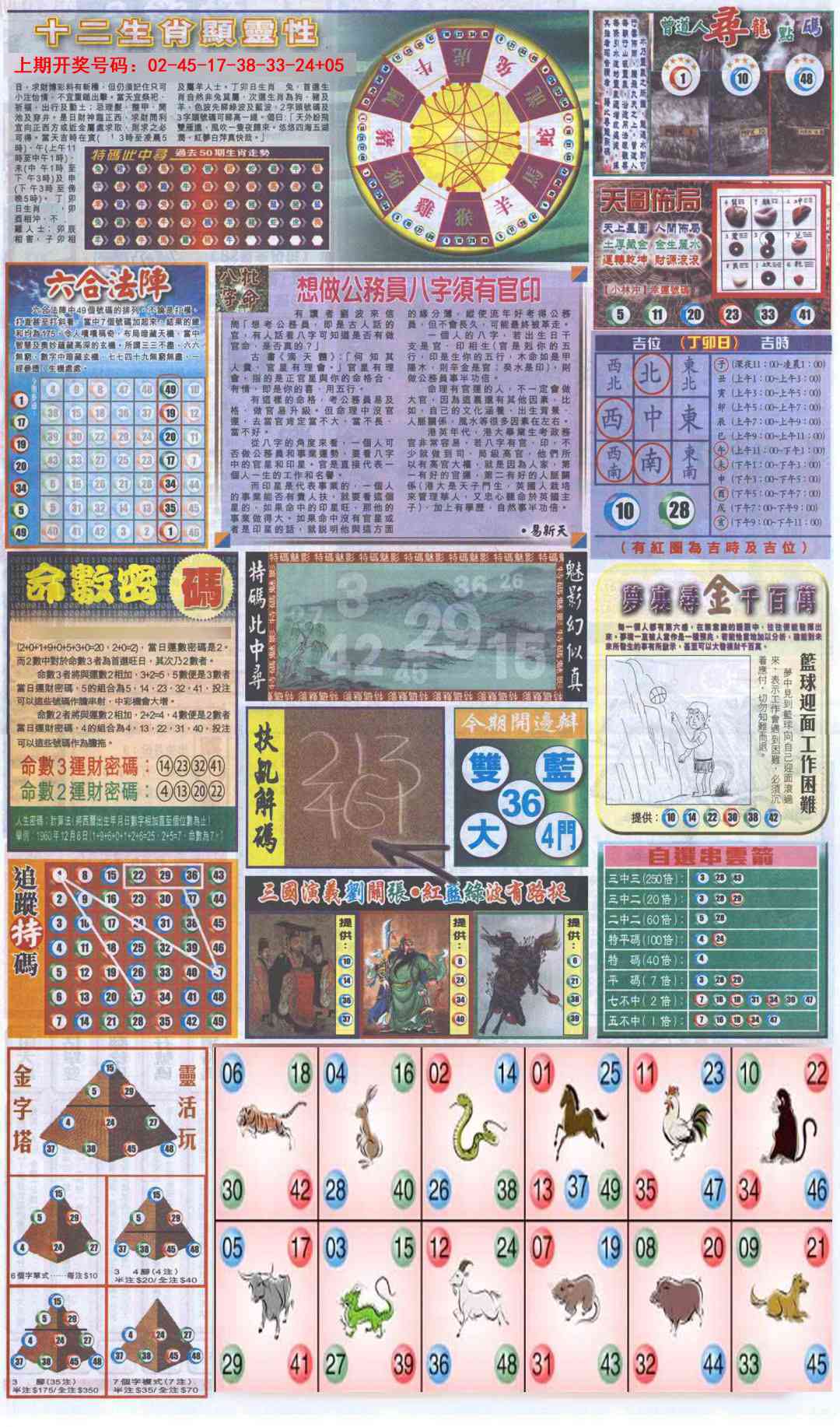 066期新报跑狗-2(背面)[图]