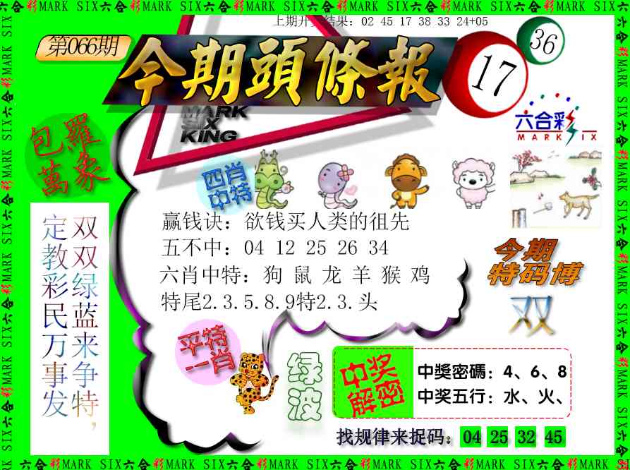 066期今期头条报[图]