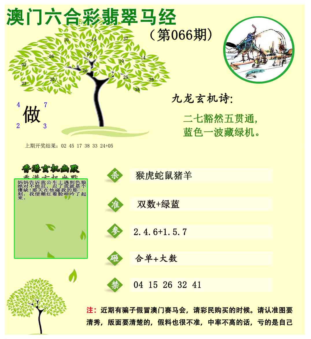 066期翡翠马经[图]