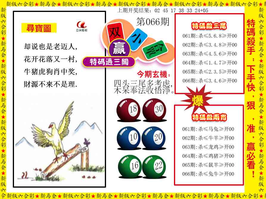 066期特码过三关[图]