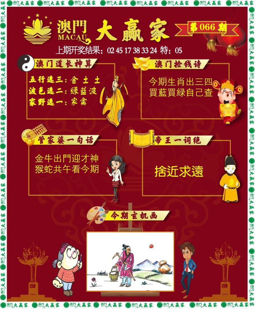 066期大赢家[图]
