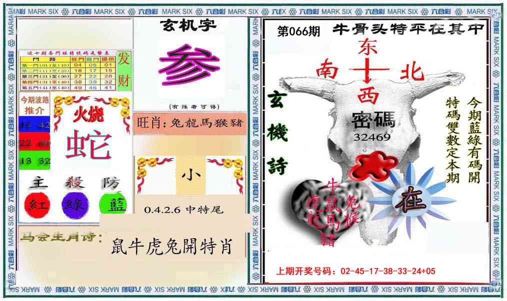 066期六合救世报+牛头报[图]