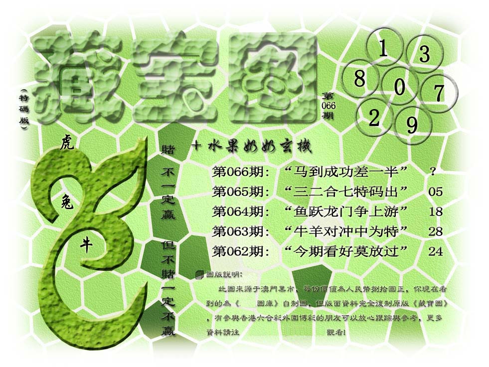 066期(水果奶奶藏宝图)正版[图]