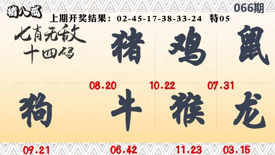 066期七肖无敌14码[图]